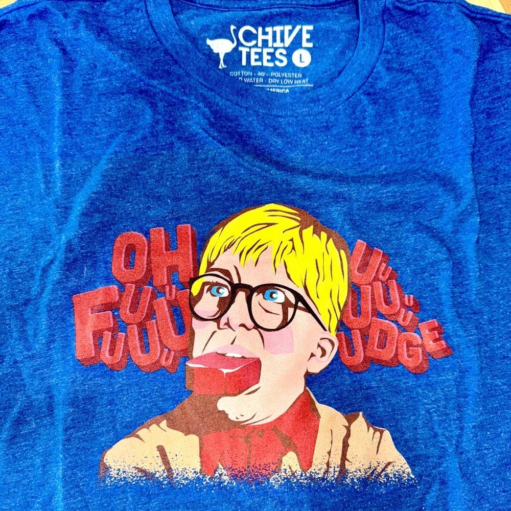 2/$40 The Chive Buy Me Brunch A Christmas Story Graphic Tee NWOT